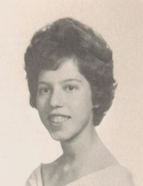 A grainy black-and-white portrait of Ms. Bograd.